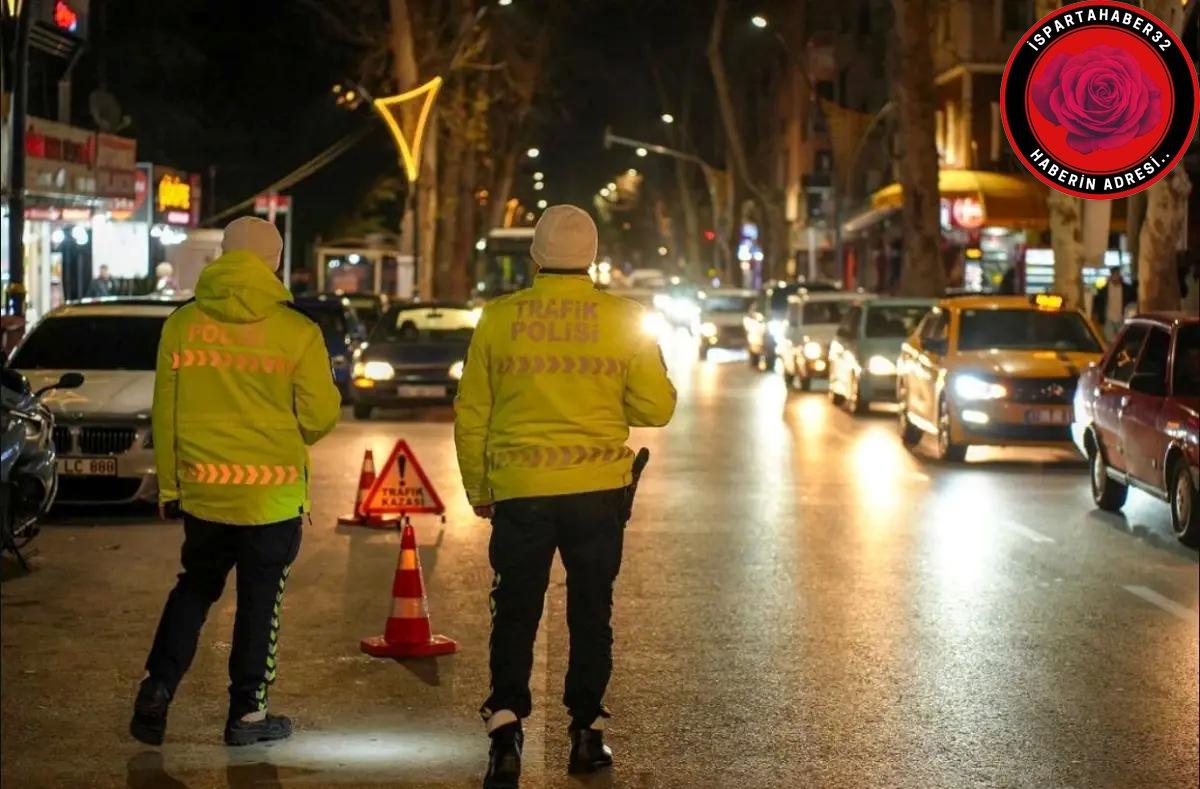 Isparta İl Emniyet Müdürlüğü Trafik Şube Müdürlüğü, son 24 saatte