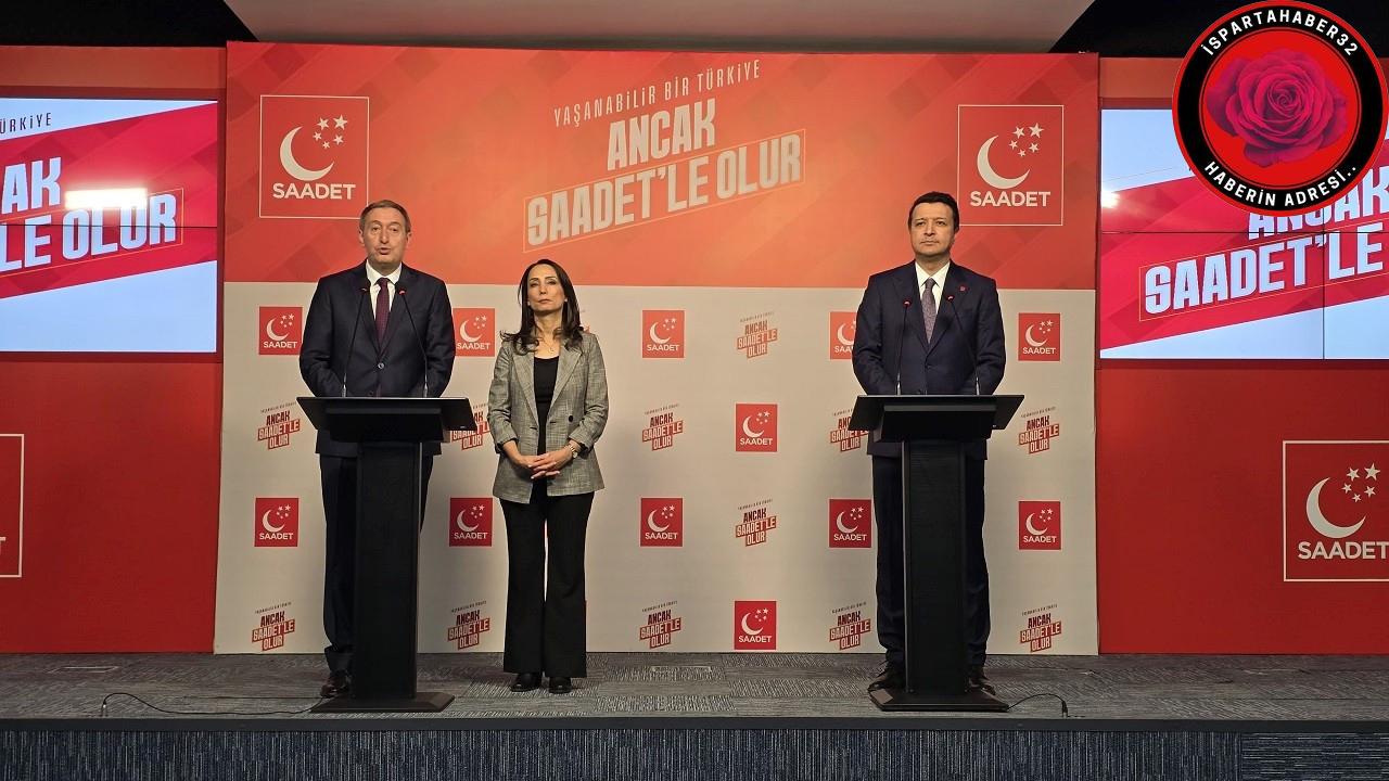 DEM Parti heyeti, Saadet Partisi'ne ziyarette bulundu. Ziyaretten sonra açıklama