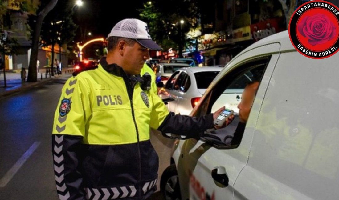 Isparta İl Emniyet Müdürlüğü ekipleri, 1 saat süren Trafik ve