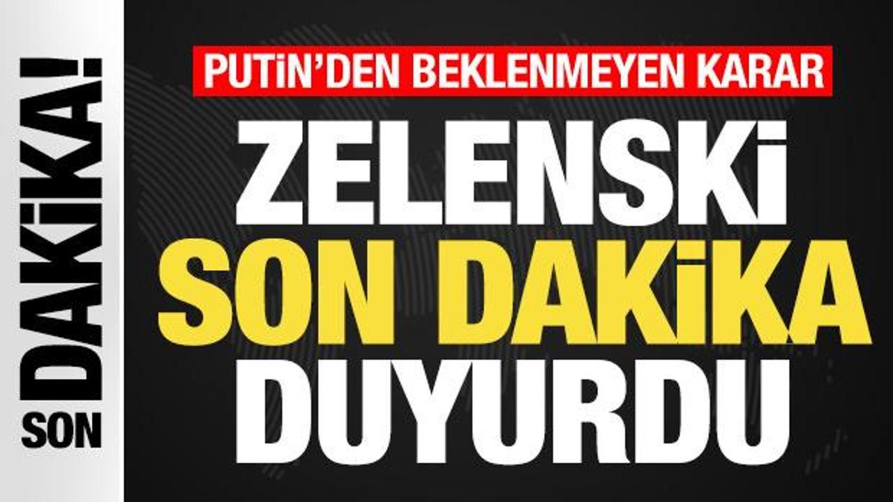 Ukrayna Devlet Başkanı Volodimir Zelenski, Rusya Devlet Başkanı Putin'in ateşkes