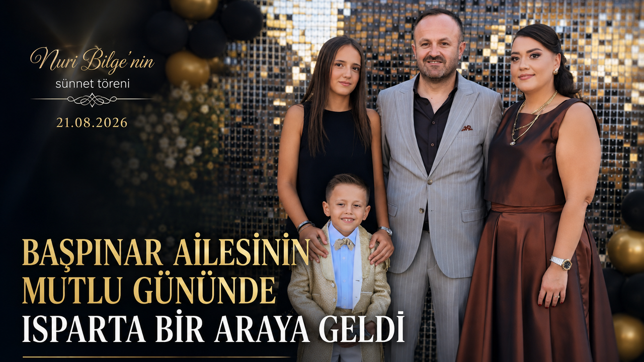 NURİ BİLGE’NİN SÜNNET MERASİMİ ISPARTA PROTOKOLÜ VE İŞ DÜNYASINI BULUŞTURDU