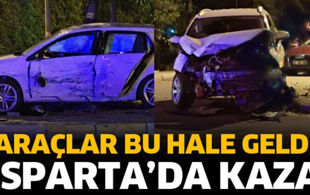 Otomobiller çarpıştı! Yaralılar var