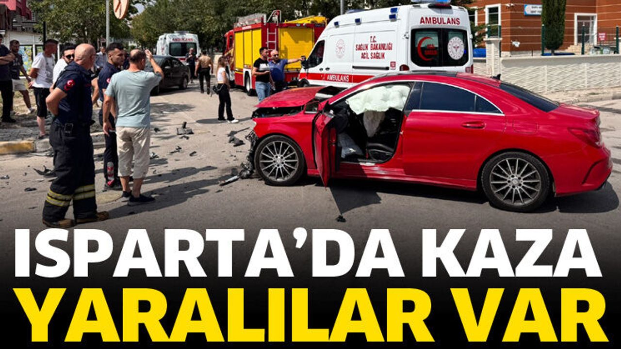 Isparta'da kazada yaralılar var