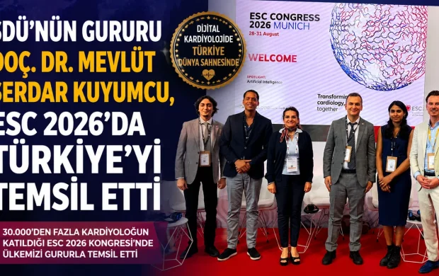 SDÜ’NÜN GURURU DOÇ. DR. MEVLÜT SERDAR KUYUMCU, ESC 2026’DA TÜRKİYE’Yİ TEMSİL ETTİ