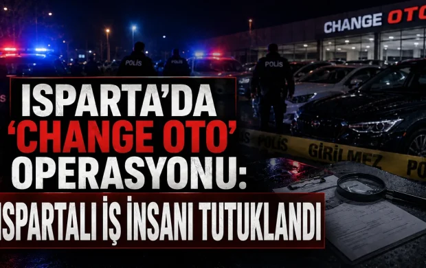 ISPARTA’DA “CHANGE OTO” OPERASYONU:  İŞ İNSANI TUTUKLANDI