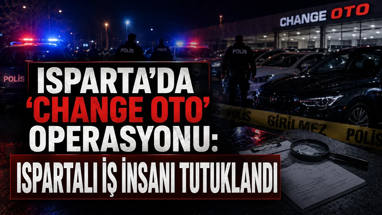 ISPARTA’DA “CHANGE OTO” OPERASYONU: İŞ İNSANI TUTUKLANDI