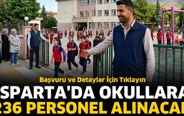 Isparta'da okullara 236 personel alınacak