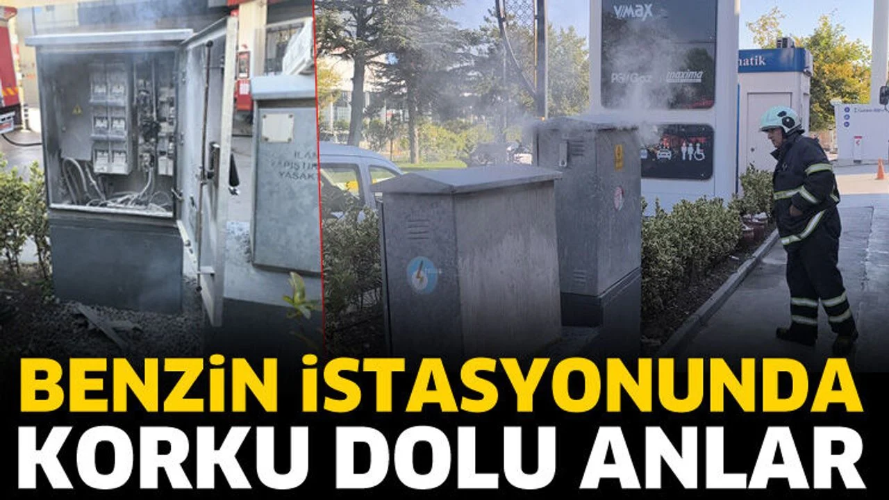 Petrol istasyonunda korku dolu anlar