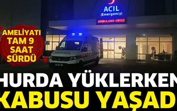 Hurda Yüklerken Kabusu Yaşadı