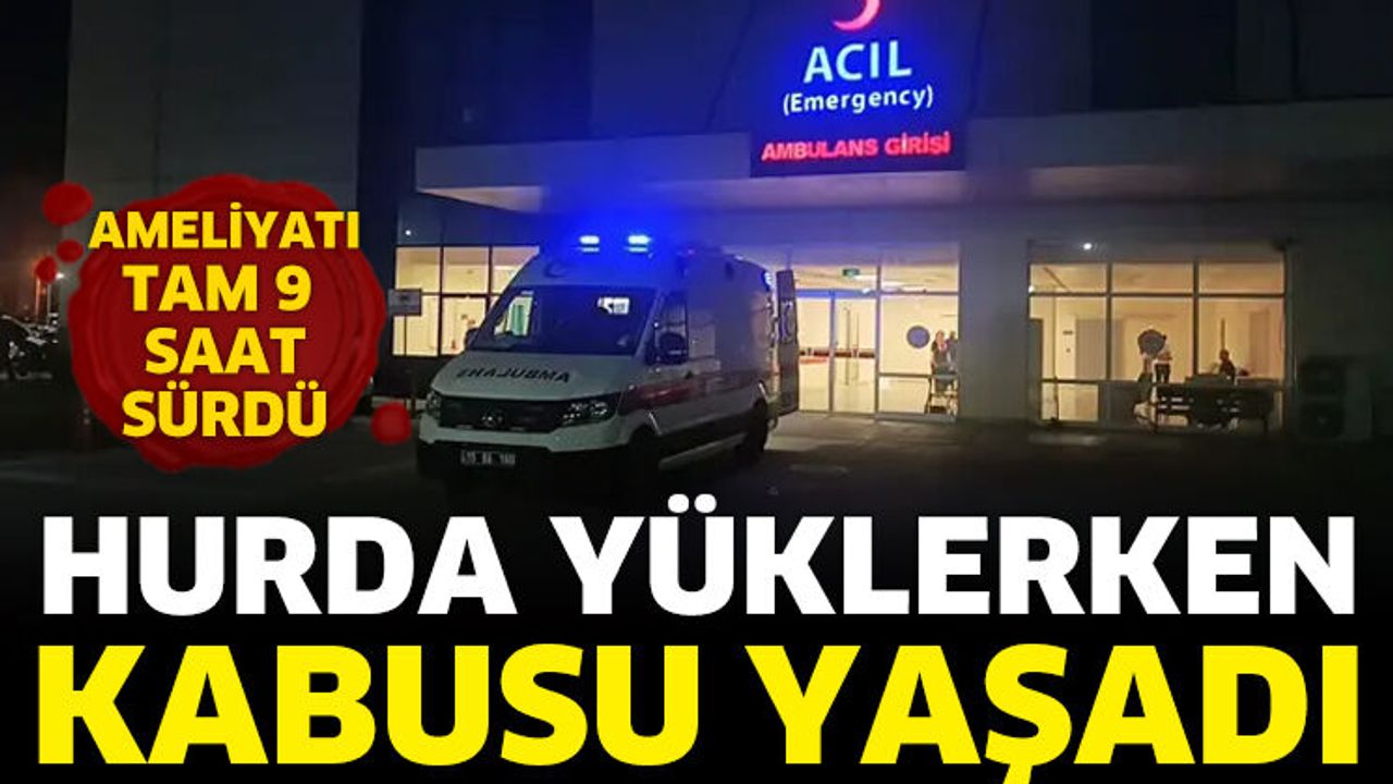 Hurda Yüklerken Kabusu Yaşadı
