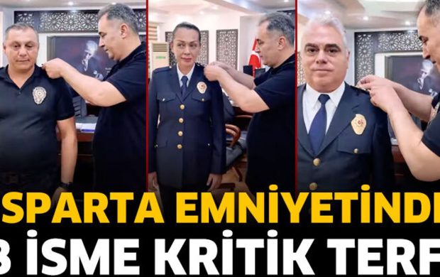 Isparta Emniyetinde Terfi Gururu