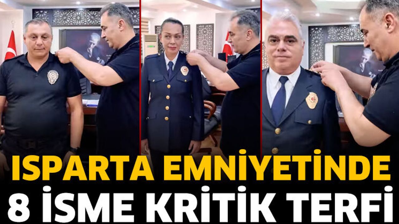 Isparta Emniyetinde Terfi Gururu