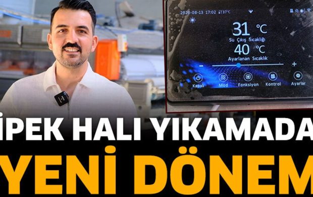İPEK HALI YIKAMADA YENİ DÖNEM: "SICAK SU"