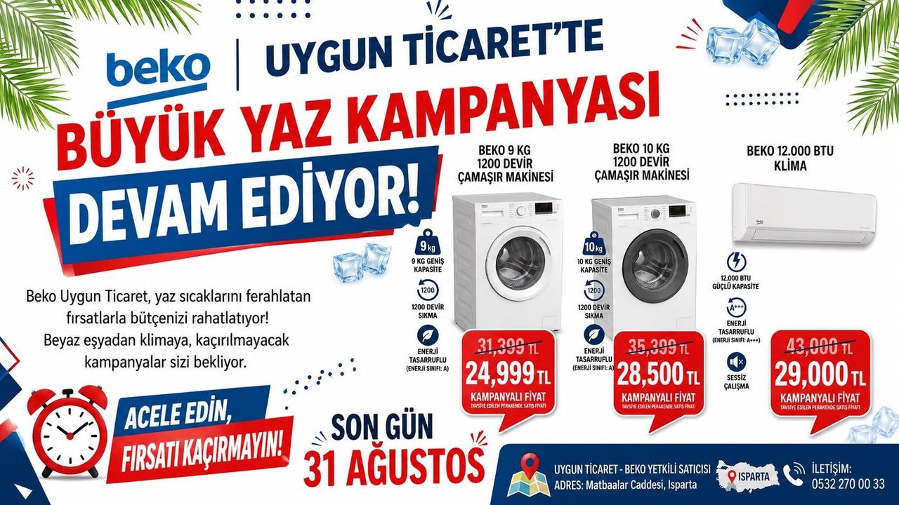 Beko Uygun Ticaret’te Büyük Yaz Kampanyası Devam Ediyor