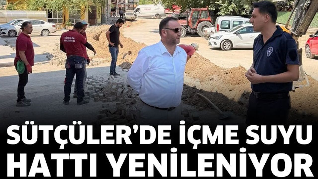 Sütçüler’de 2 Kilometrelik İçme Suyu Hattı Yenileniyor
