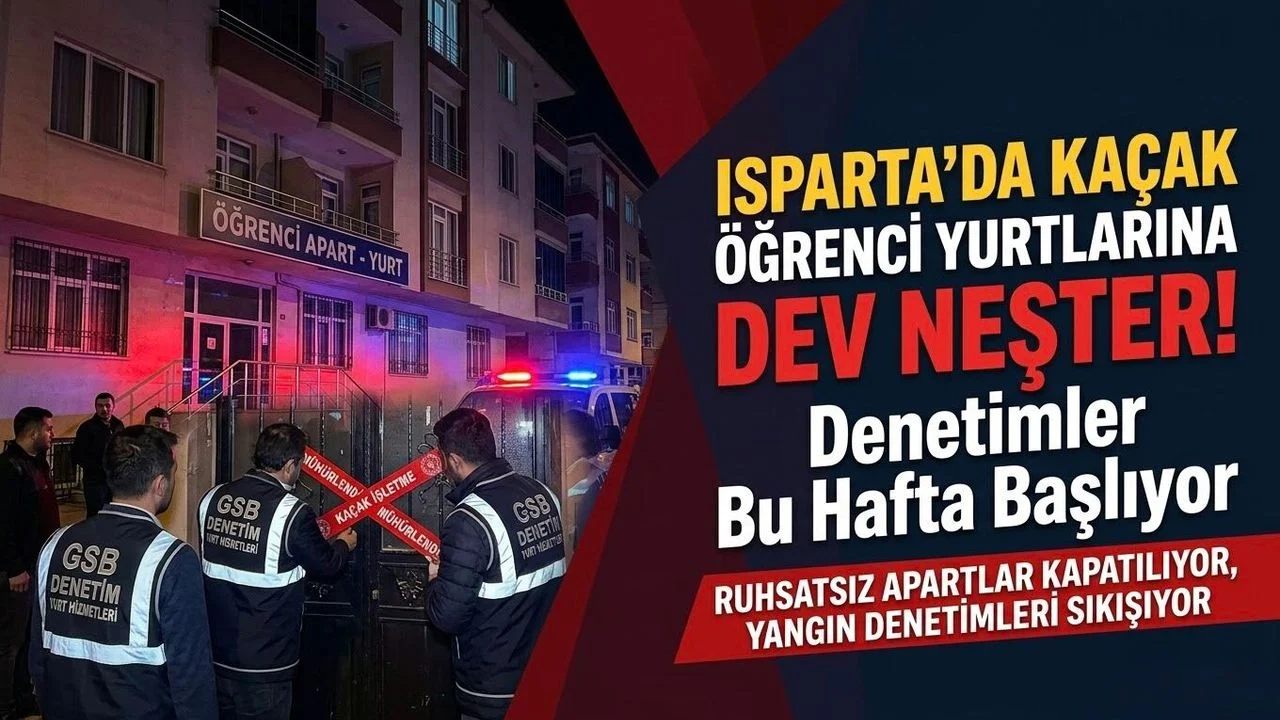Isparta’da Kaçak Öğrenci Yurtlarına Dev Neşter: Denetimler Başlıyor