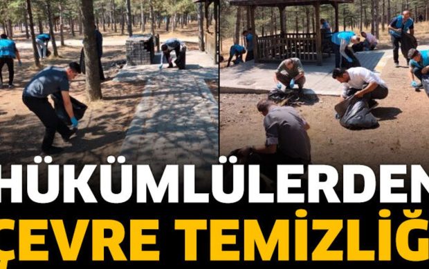 Hükümlülerden Çevre Temizliği