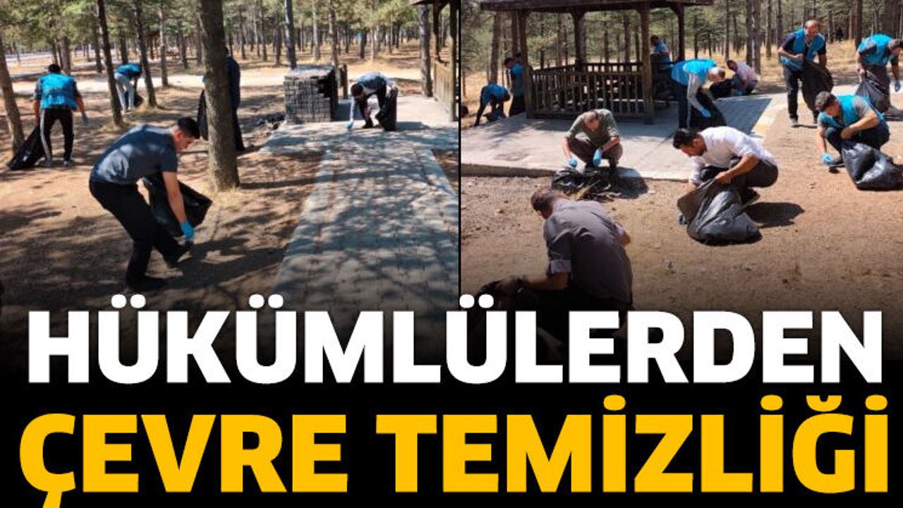 Hükümlülerden Çevre Temizliği