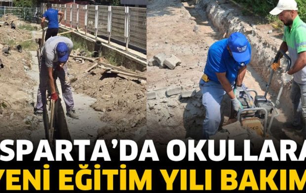 Isparta’da Okullara Yeni Eğitim Yılı Bakımı