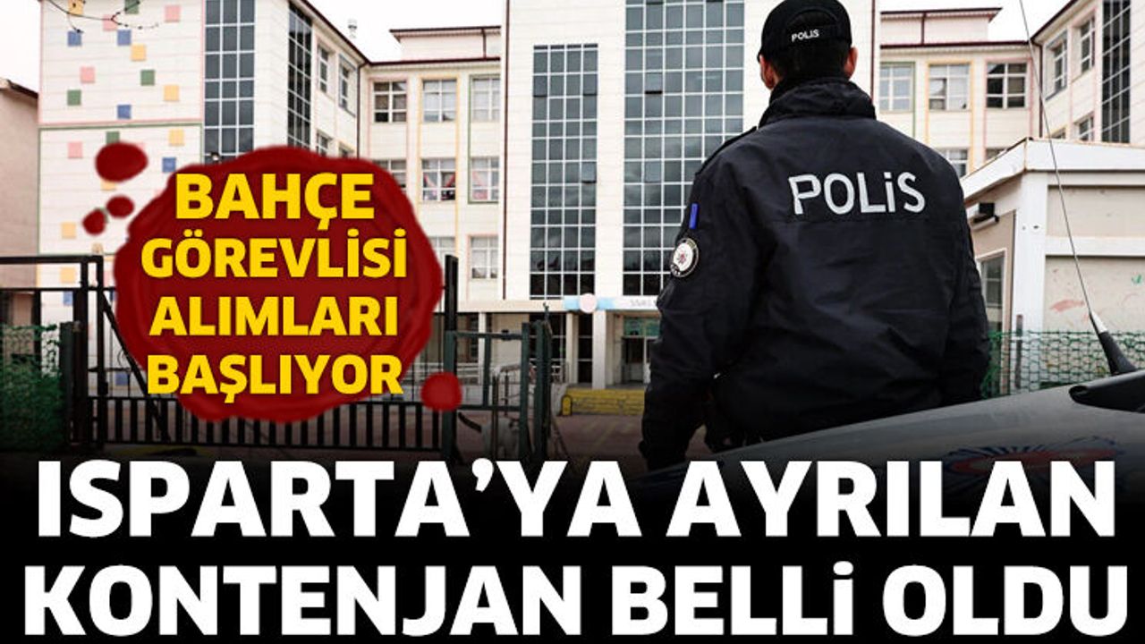 Isparta’da Okullarda Güvenlik Seferberliği