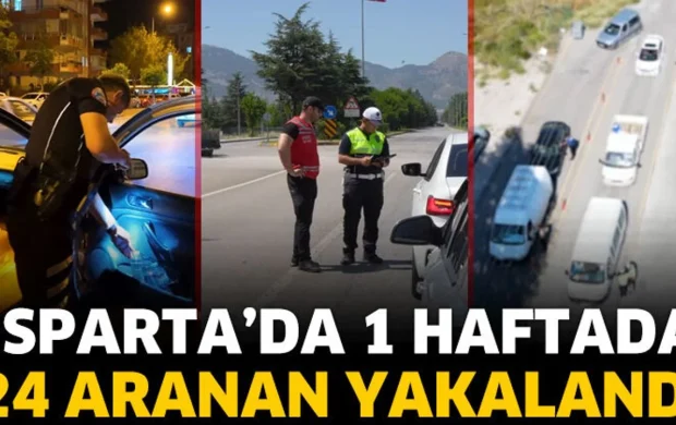 Isparta’da Polisin 1 Haftalık Bilançosu