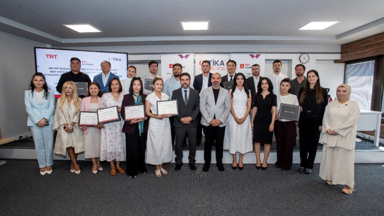 Kazakistanlı medya profesyonelleri TRT Akademi eğitiminde buluştu