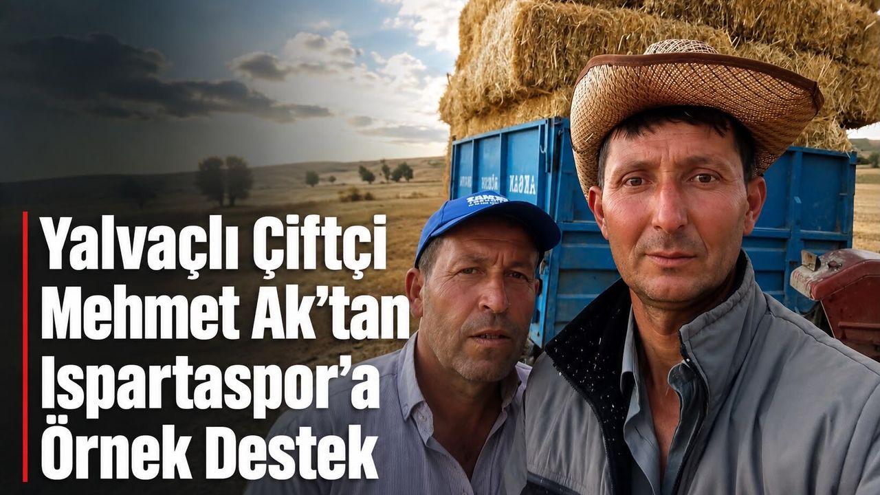 Yalvaçlı Çiftçi Mehmet Ak’tan Ispartaspor’a Örnek Destek
