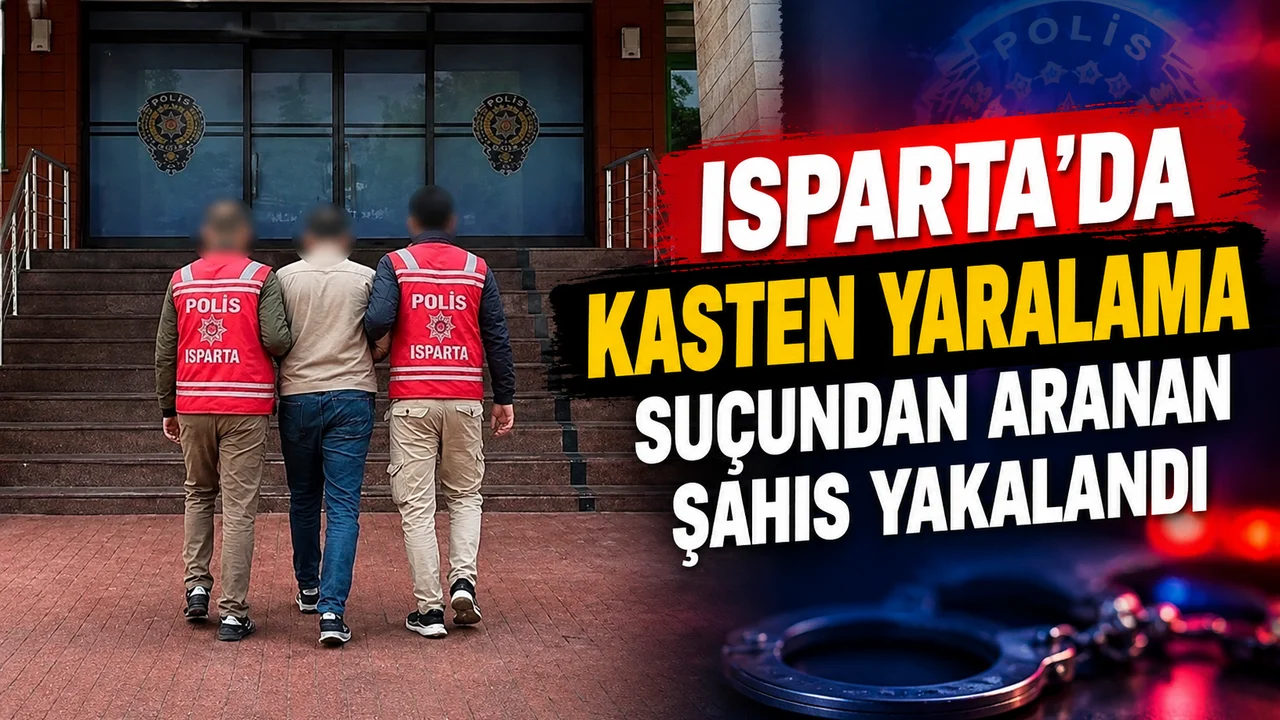 Isparta’da kasten yaralama suçundan aranan şahıs yakalandı