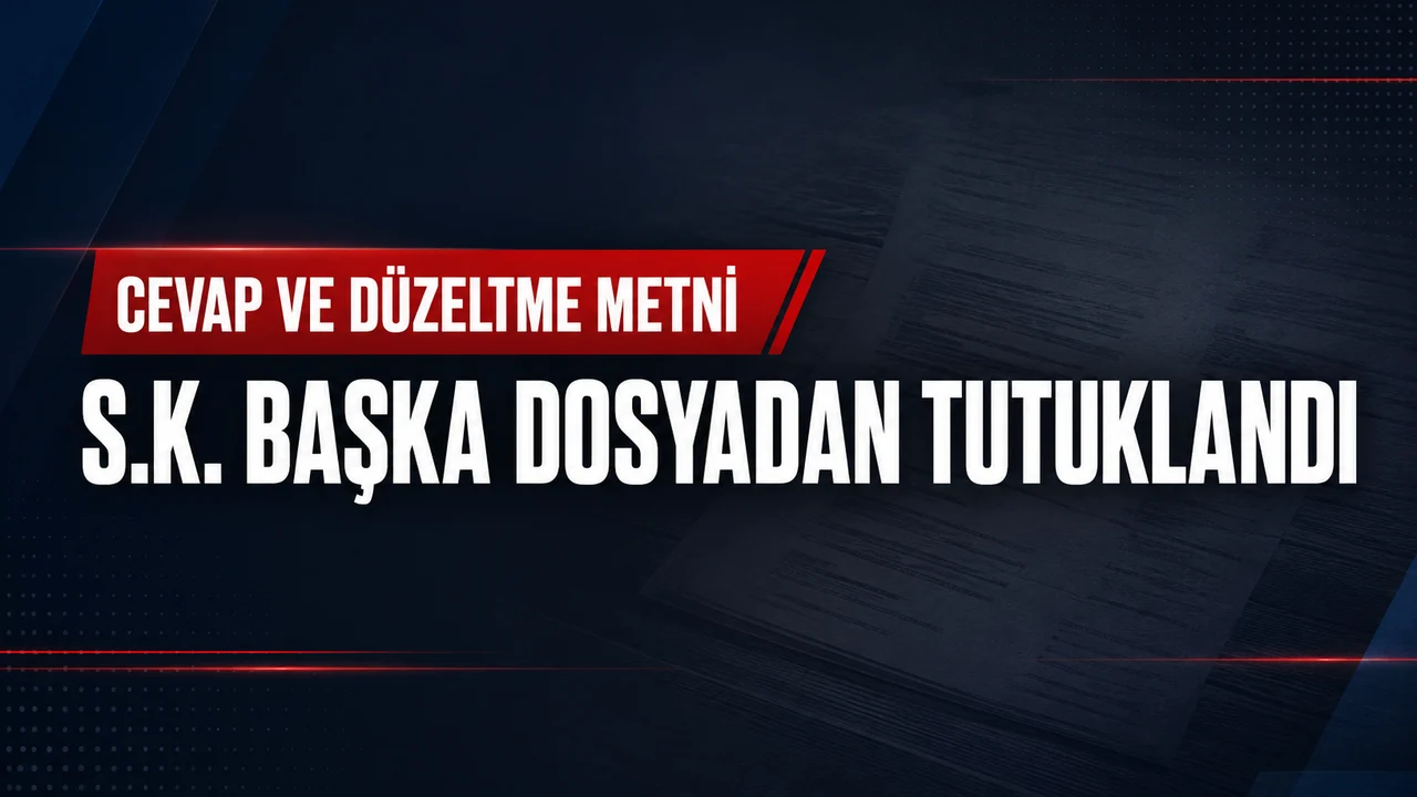CEVAP VE DÜZELTME METNİ