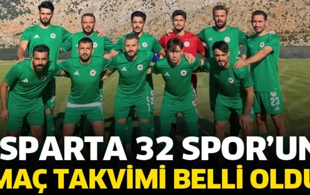 Isparta 32 Spor'un maç takvimi belli oldu