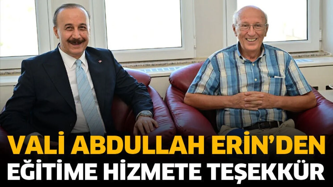 Eğitimde hizmete teşekkür