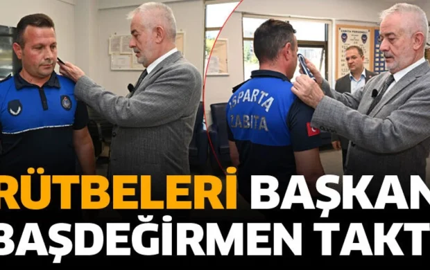 Rütbeleri Başkan Başdeğirmen taktı