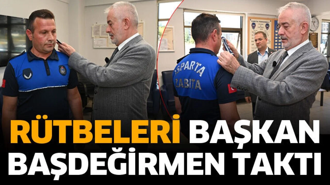 Rütbeleri Başkan Başdeğirmen taktı