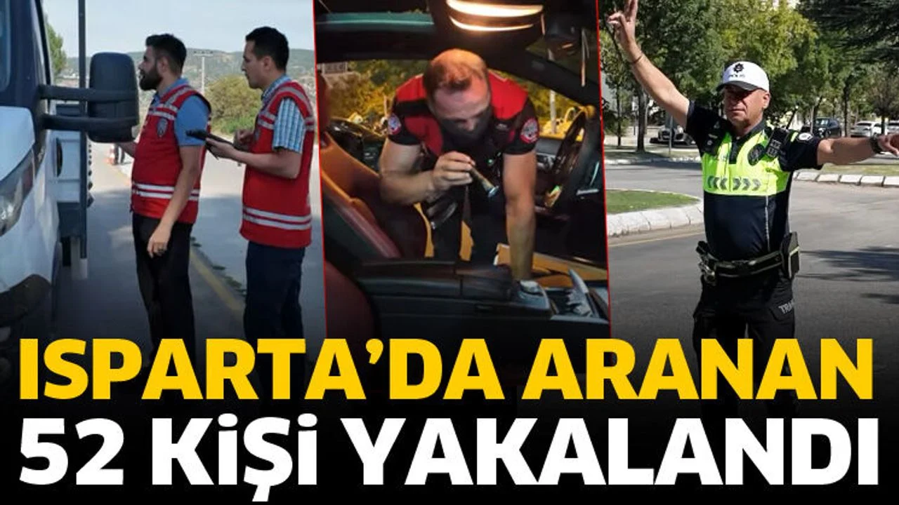 Polis denetimlerinde 52 aranan şahıs yakalandı