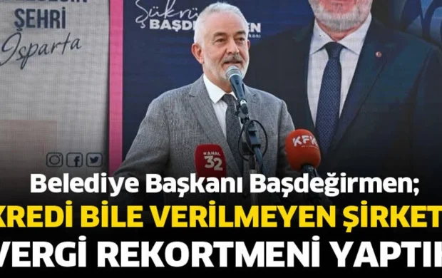 Kredi bile verilmeyen şirketi vergi rekortmeni yaptık