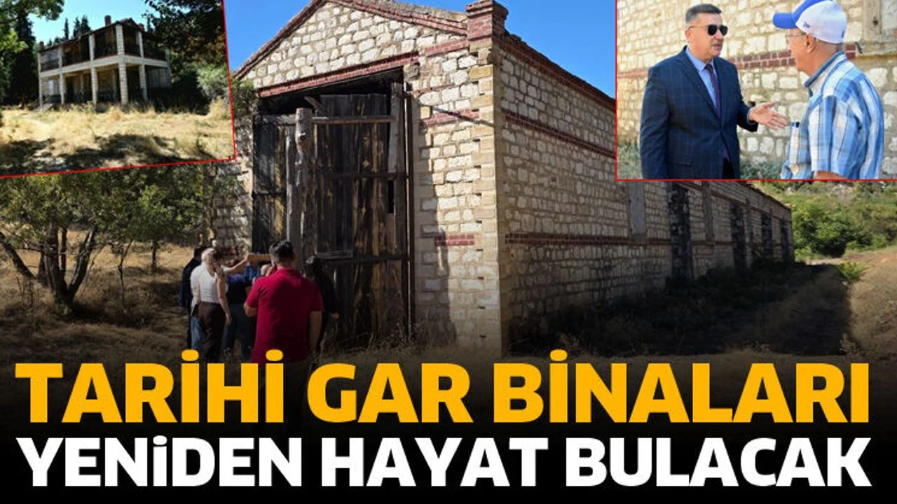 Eğirdir’in tarihi gar binaları yeniden hayat bulacak