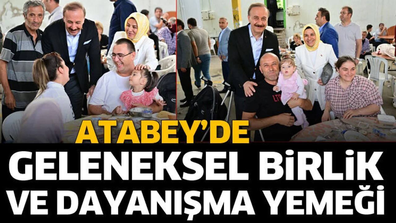 Atabey'de geleneksel birlik ve dayanışma yemeği