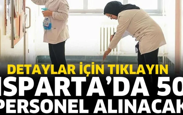 Isparta'da 50 personel alınacak
