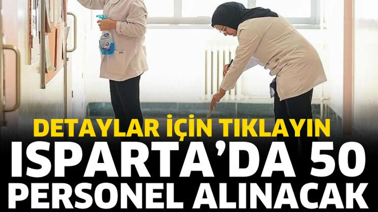 Isparta'da 50 personel alınacak