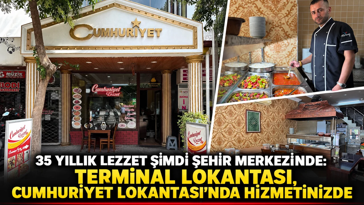 35 YILLIK LEZZET ŞİMDİ ŞEHİR MERKEZİNDE: TERMİNAL LOKANTASI, CUMHURİYET LOKANTASI’NDA