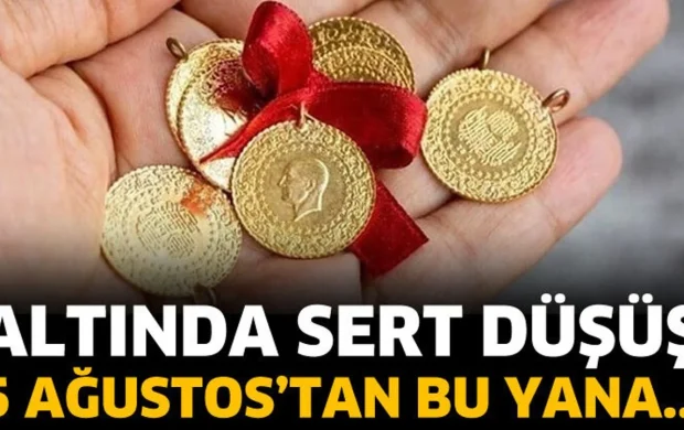 Altında sert düşüş