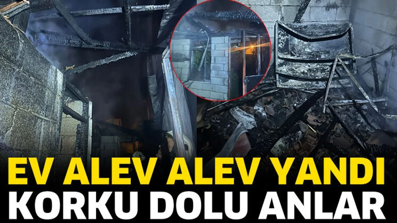 Isparta’da ev yangını: Kullanılamaz hale geldi