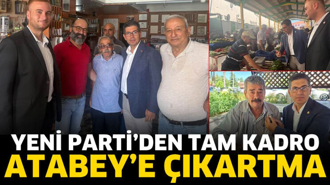 Yeni Parti heyetinden Atabey'e çıkartma