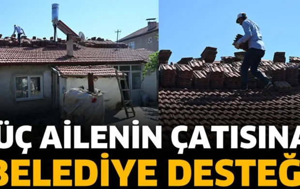 Başdeğirmen’den ihtiyaç sahibi ailelerin akan çatılarına kiremit desteği