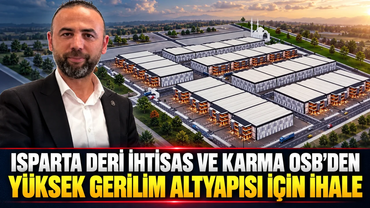 ISPARTA DERİ İHTİSAS VE KARMA OSB’DEN YÜKSEK GERİLİM ALTYAPISI İÇİN İHALE