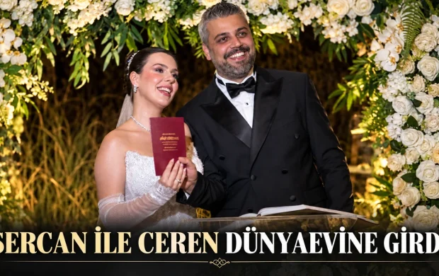 Sercan ile Ceren dünya evine girdi