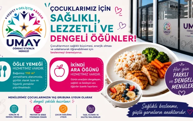 UMAY Öğrenci Etkinlik Merkezi’nde Sağlıklı ve Dengeli Beslenmeye Özen