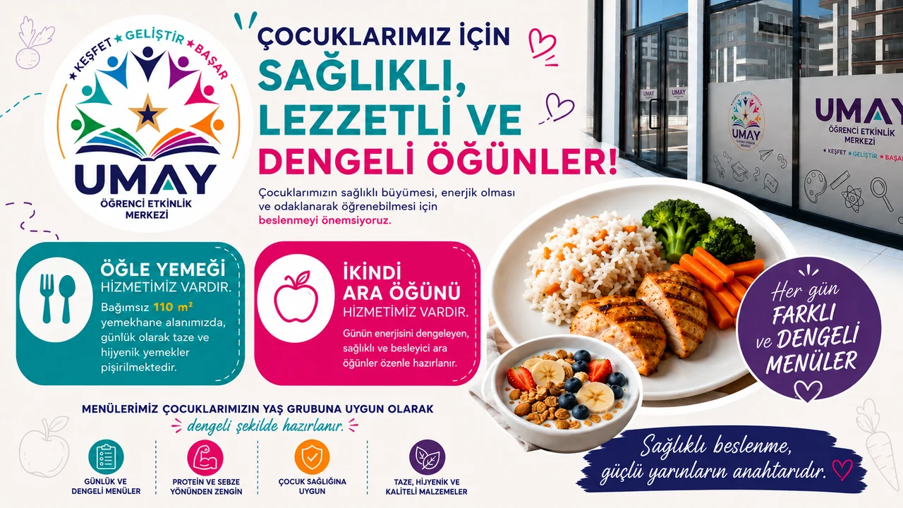 UMAY Öğrenci Etkinlik Merkezi’nde Sağlıklı ve Dengeli Beslenmeye Özen