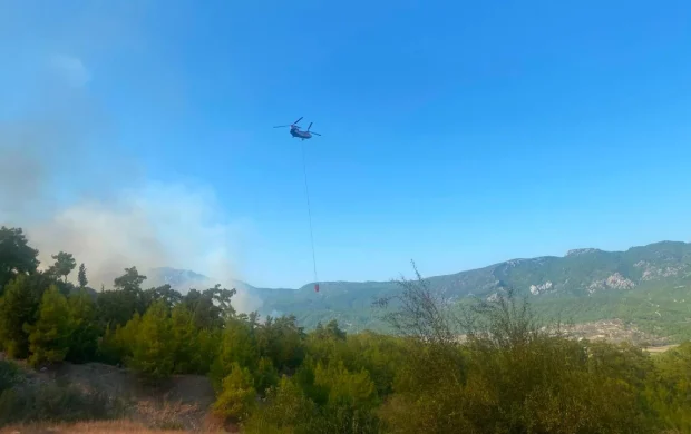 Antalya'da orman yangını: Havadan ve karadan müdahale ediliyor