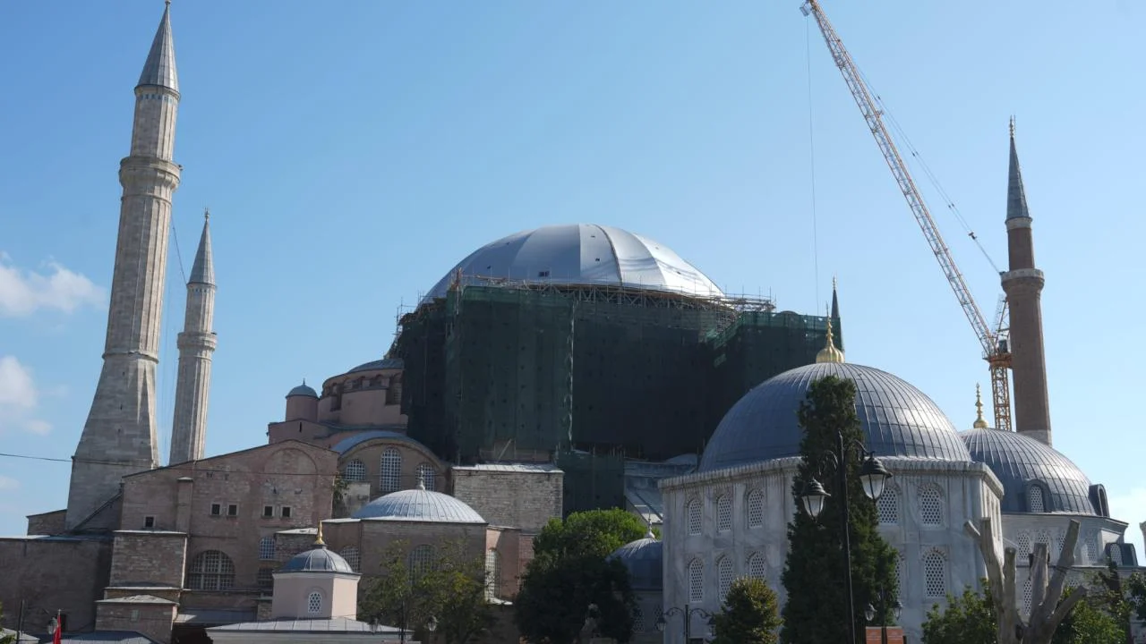 Ayasofyanın kubbesinde güçlendirme ve konservasyon çalışmaları başlıyor